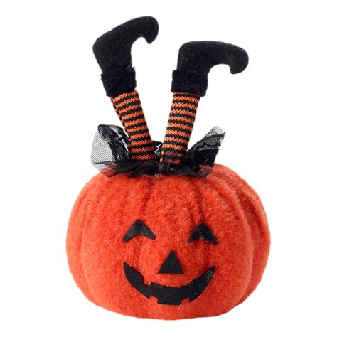 Kezqiaxn Halloween Decorations Witch Feet Pumpkin Figurines Ghost ...