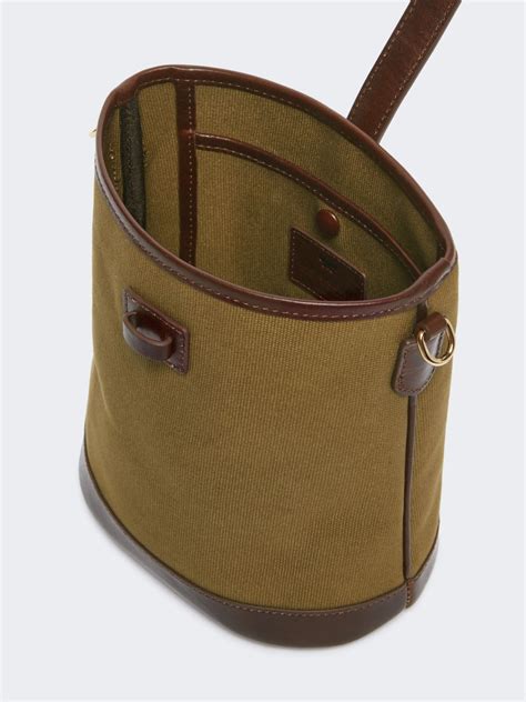 Small canvas bucket bag, bronze | Weekend Max Mara