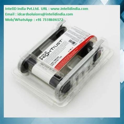 EVOLIS CARD PRINTER RIBBON - Evolis Primacy Half Panel YMCKOKO Ribbon ...