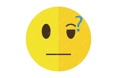 Pregunta coloreada emote icono emoji símbolo amarillo emoticon signo arte | Foto Premium