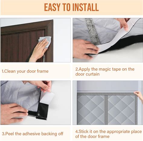 BEWAVE Magnetic Insulated Door Curtain Magnetic India | Ubuy