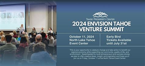 2024 Envision Tahoe Venture Summit, North Tahoe Event Center, Kings ...