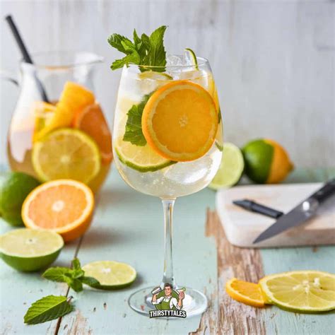 Citrus White Wine Sangria Cocktail Recipe - Thirsty Tales