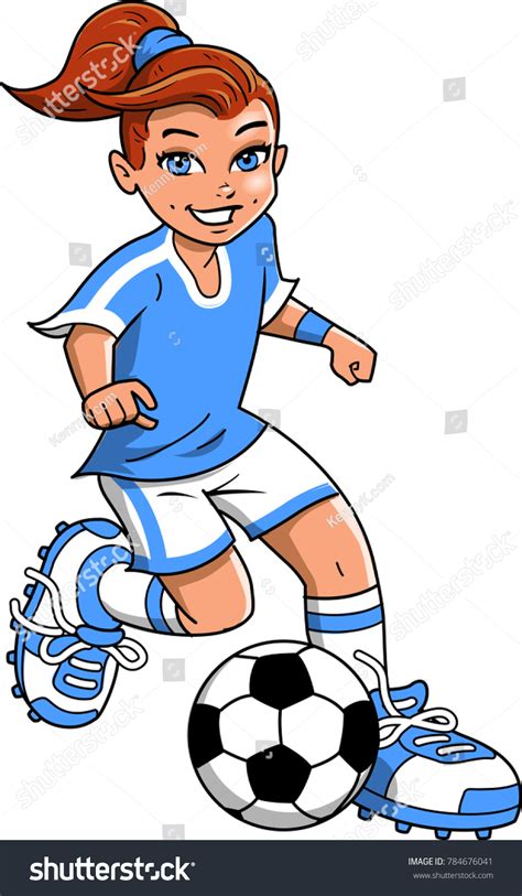 Girls Football Cartoon 的图像结果