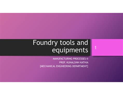Foundry tools and equipments - Foundry tools and equipments ...