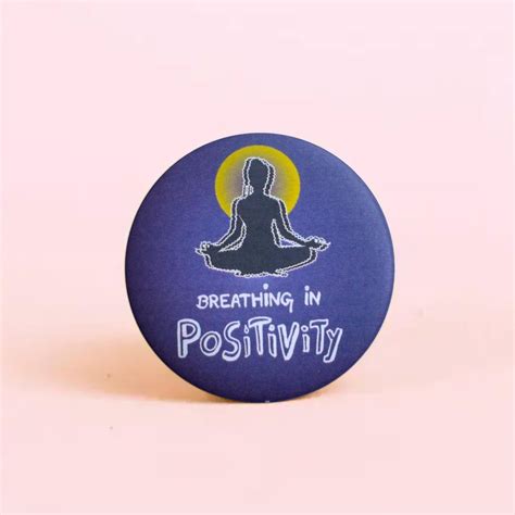 Breathing in POSTIVITY | Pin Badge and Magnet – Baar Baar Dekho