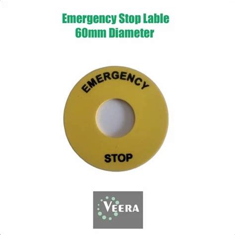 Panel Name Plate - Emergency Stop Legend Plate Manufacturer from Ahmedabad