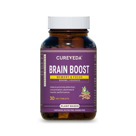 Cureveda Brain Boost (30 Veg Tablets) - Cureka - Online Health Care ...