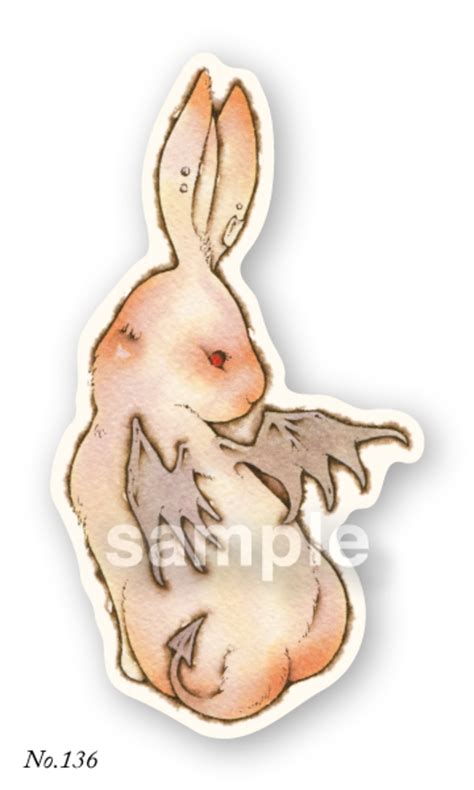 悪魔ウサギ/ステッカー sticker no.136 | toni kaku