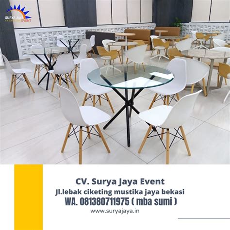 Sewa Meja Dealing Kaca Bulat Meja Bulat Dan Meja Kotak Jakarta