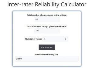Image result for Inter-Rater Calculator 3 or More Coders