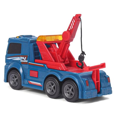 Dickie Toys Mini Action Tow Truck - Movable Crane, Manual Winch, Freew ...