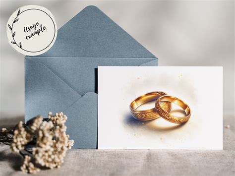 10 Wedding Rings Clipart JPG Bridal Rings PNG Junk Journal Wall Art ...