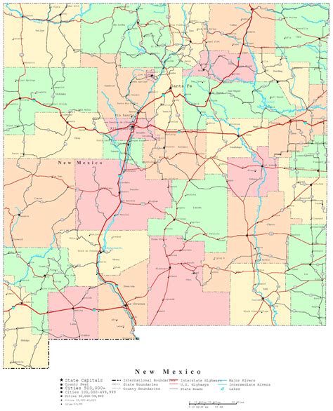 New Mexico Map Counties at Dinah Anthony blog