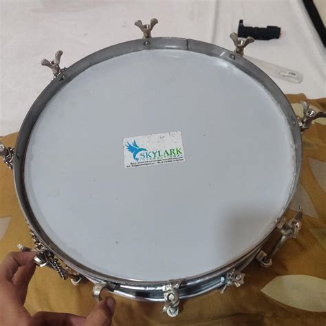 Skylark Musicals International Side Drum Dhol 12 inches Steel With Free ...