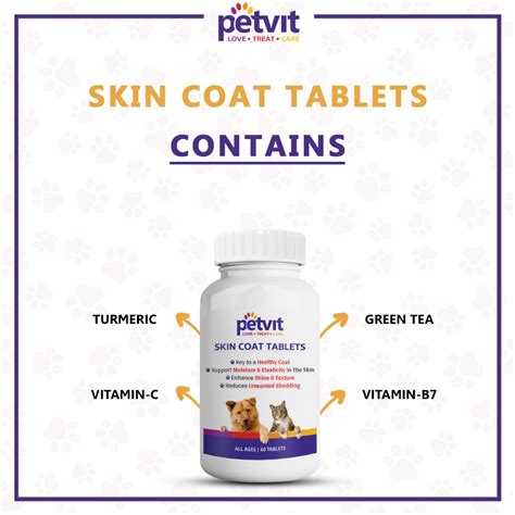 Buy Petvit Skin & Coat Tablets for Dogs and Cats Online | Supertails