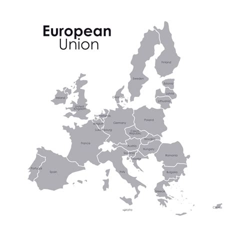 European Union Map Vector 的图像结果