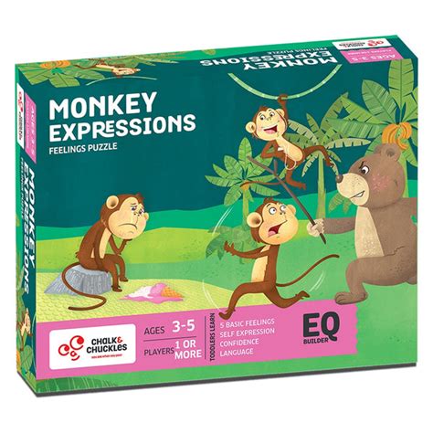 Chalk And Chuckles Monkey Expressions Feelings Puzzle – The Moms ...