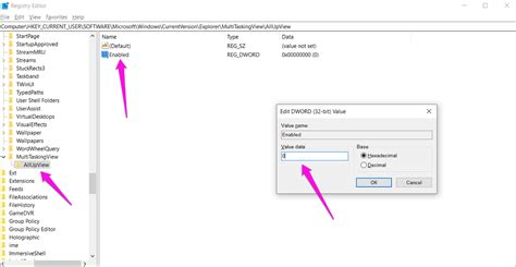 Disable Task View 的图像结果