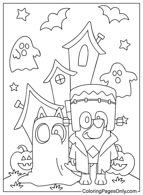 20+ Bluey Halloween Coloring Pages - Free Printable PDF & Online Coloring