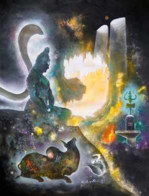 Buy Painting Birth-conflict And Success 1 Artwork No 12217 by Indian ...