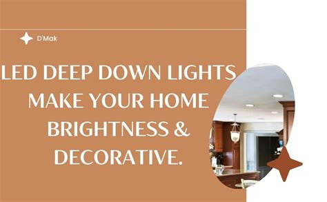 D'Mak 12 Watts Led Deep Down Panel Light White BodyFor Pop & False ...