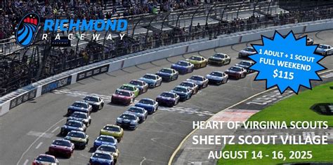 Scout Summer Experience at the Richmond Raceway, Richmond Raceway ...