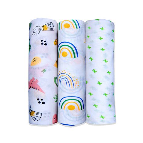 Muslin Swaddles Set Of 3 – Lazytoddler