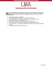 Construct a Sampling Plan 的图像结果