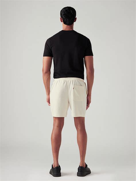 Men's Off White Regular Fit Mid Rise Shorts – Levis India Store