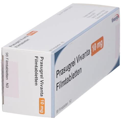 PRASUGREL Vivanta 10 mg Filmtabletten 98 St mit dem E-Rezept kaufen - Shop Apotheke - prasugrel 10 mg