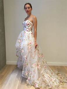 Floral Wedding Gown by 20 Blooming Gorgeous Floral Wedding Dresses From Etsy Floral Wedding Gown