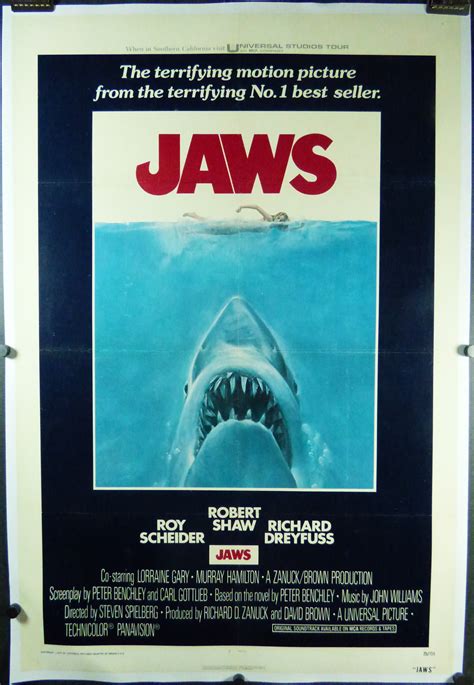 JAWS, Roy Scheider Richard Dreyfuss Steven Spielberg Original Vintage ...