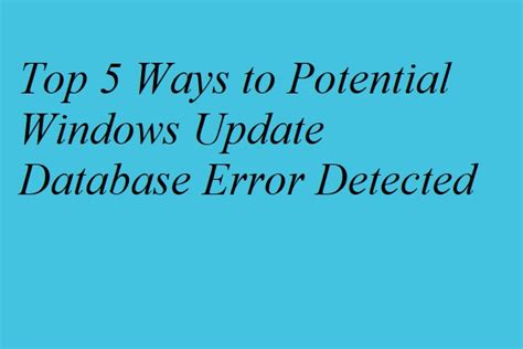 Image result for Repair Windows Update Database Corruption