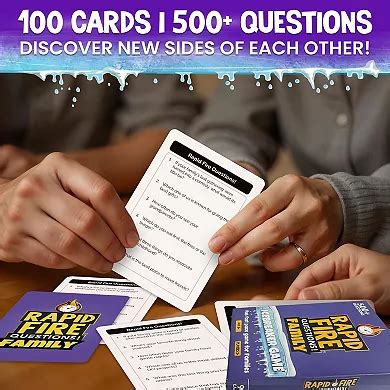 QUOKKA Family Conversation Cards Game Rapid Fire 500+ Questions Break ...