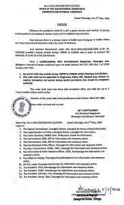Prohibition of staying outside at night. – Chakma Autonomous District ...