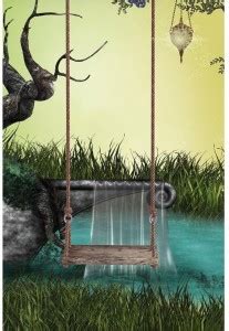 Landscape With Hammock Premium Poster Paper Print - ArtzFolio.com ...