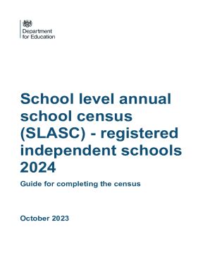 Fillable Online School level annual school census (SLASC) - registered ...