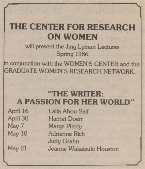 Jing Lyman Lectures | Feminist, Gender, and Sexuality Studies ...