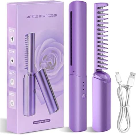 SHREE HANS CREATION Rechargeable Hot Comb Hair Straightener Cordless 3 ...