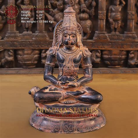 Buy Brass Hanuman Statue and Sculpture | Handcrafted Antique Finish ...