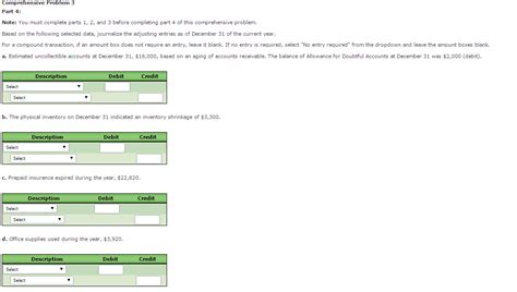 Image result for Accounting 2301 Comprehensive Problem