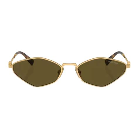 Premium Miu Miu Gold Sunglasses For Women SMU 56Z | Miu Miu Eyewear