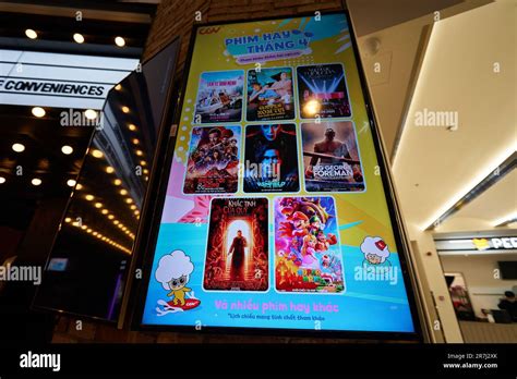 HO CHI MINH CITY, VIETNAM - CIRCA MARCH, 2023: close up shot of screen ...