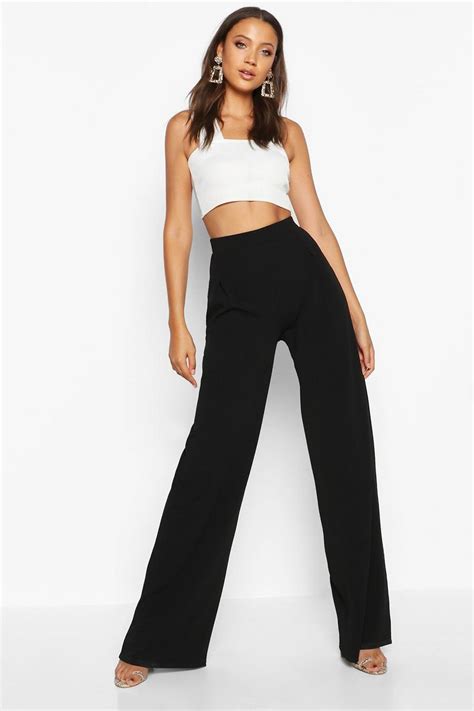 Tall Wide Leg Trouser | boohoo UK