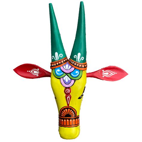 Yellow New Design cow head - 10 inches – Craftooba