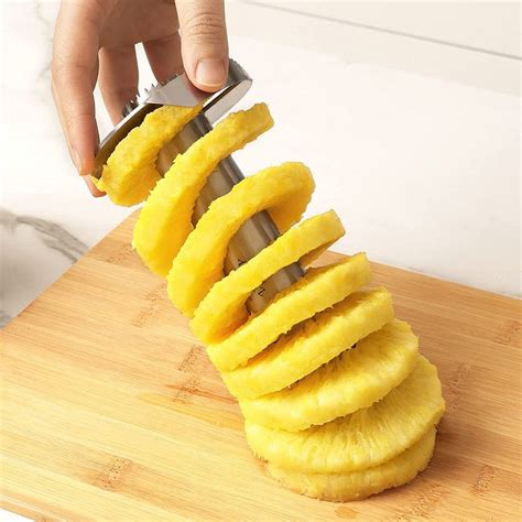 Pineapple Cutter Knife – Stainless Steel Fruit Slicer & Corer for Easy ...