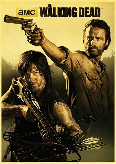 The Walking Dead Retro Wall Poster American Tv Series Art - WePosters ...