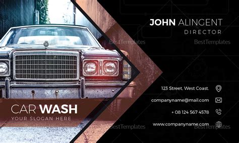 Car Wash Business Cards 的图像结果
