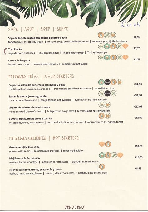ZERO ZERO, Altea - Menu, Prices & Restaurant Reviews - Tripadvisor